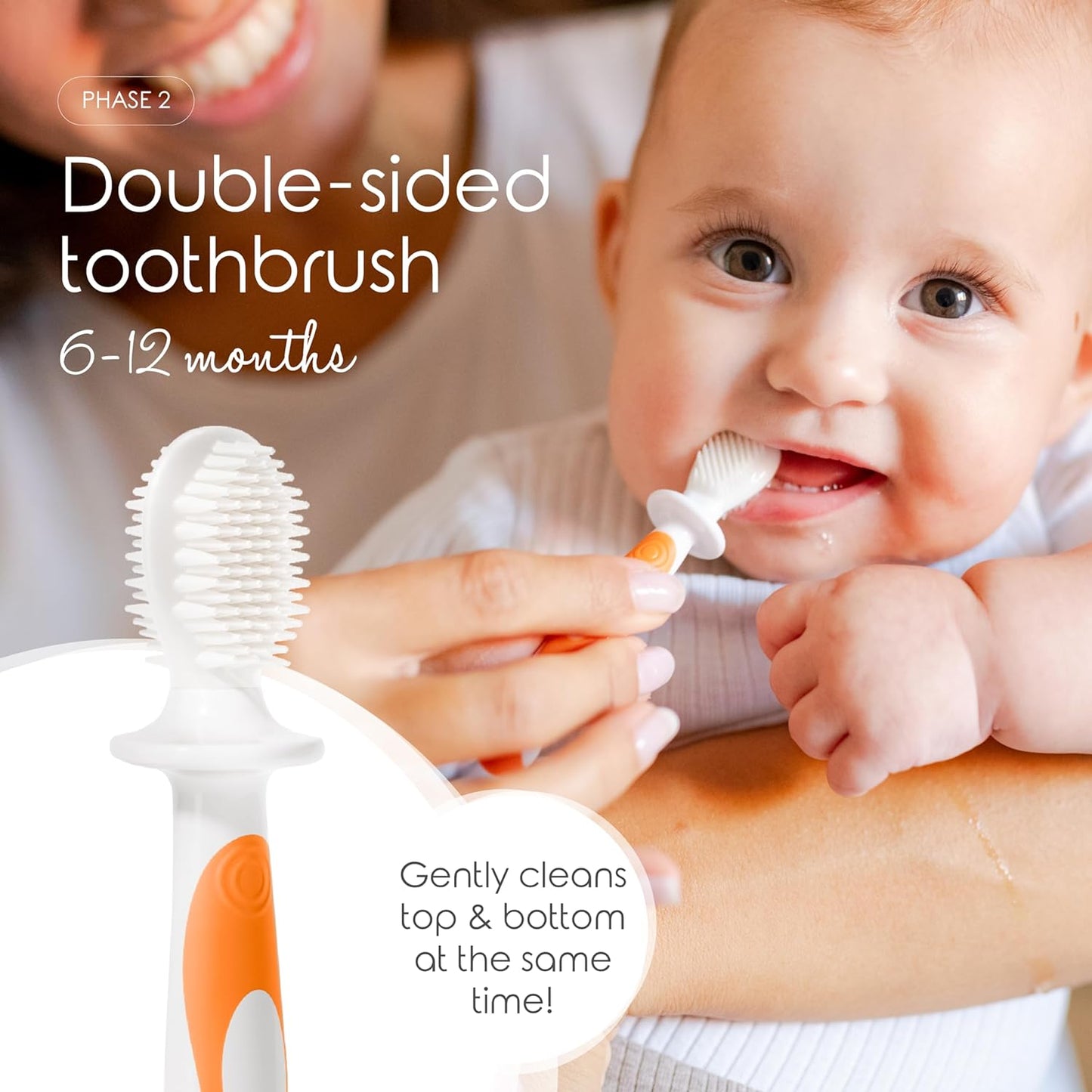 Premium Baby's first Toothbrush Set - 3-Pack Finger Toothbrush