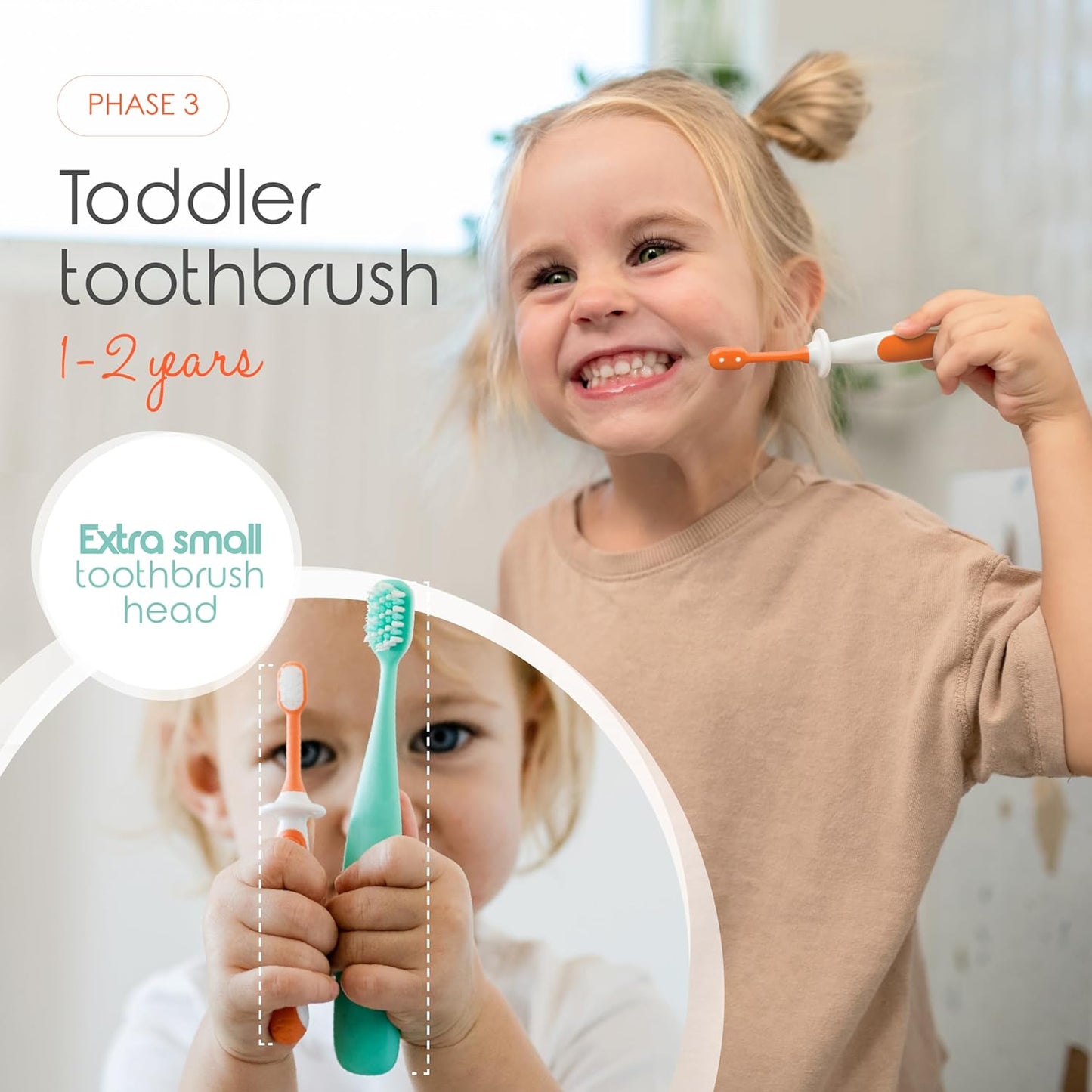 Premium Baby's first Toothbrush Set - 3-Pack Finger Toothbrush